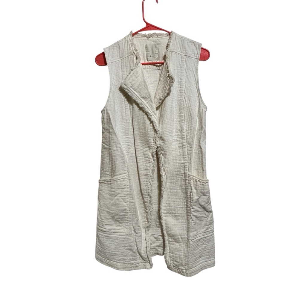 Elevenses Cream Textured Vest